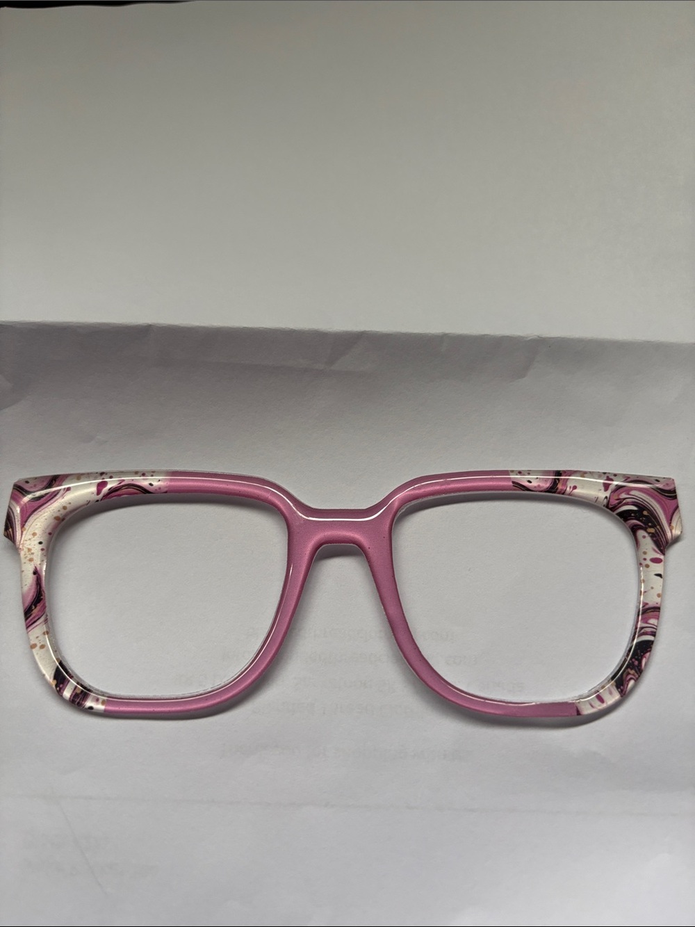 Pair Eyewear Custom Topper Pink Paint Mosaic Murphy Frames